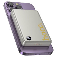 Power Bank Hoco Q34 Clever PD20W magnetic with digital display 10000mAh Titanium