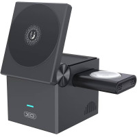 Бездротовий зарядний пристрій XO CX027 3-in-1 15W Phone, Apple Watch, TWS