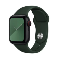 Ремінець Apple Watch silicone 42/44/45/49 mm темно-зелений (dark green)