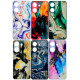 Чохол накладка Marble Glass Xiaomi Redmi 13c / Poco C65 Графітовий