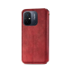 Чехол книжка кожаный Cubic Xiaomi Redmi 12C / 11A Красный