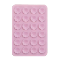 Держатель-присоска для мобильного телефона Big Sticker Side Silicone Pink