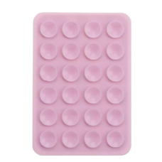 Держатель-присоска для мобильного телефона Big Sticker Side Silicone Pink