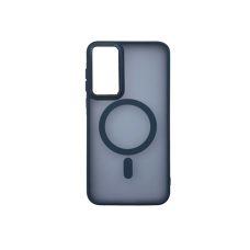 Чехол накладка Matte Corrugated Camera with MagSafe Samsung A35 Синий