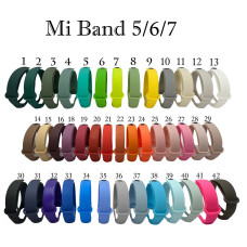 Ремінець для Xiaomi Mi Band 5 / 6 Silicone асс.