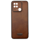 Чехол накладка кожаный Mustang Xiaomi Redmi 10C / Poco C40 Коричневый