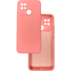 Чохол накладка Silicone Cover Soft Touch ЗК Xiaomi Redmi 10C  / Poco C40Рожевий