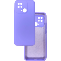 Чехол накладка Silicone Cover Soft Touch ЗК Xiaomi Redmi 10C / Poco C40 Лаванда