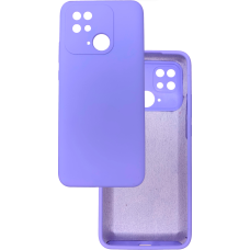 Чохол накладка Silicone Cover Soft Touch ЗК Xiaomi Redmi 10C / Poco C40 Лаванда