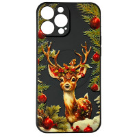 Чехол накладка Akstore Print Winter Deer +MagSafe iPhone 14 Pro