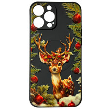 Чехол накладка Akstore Print Winter Deer +MagSafe iPhone 15 Pro