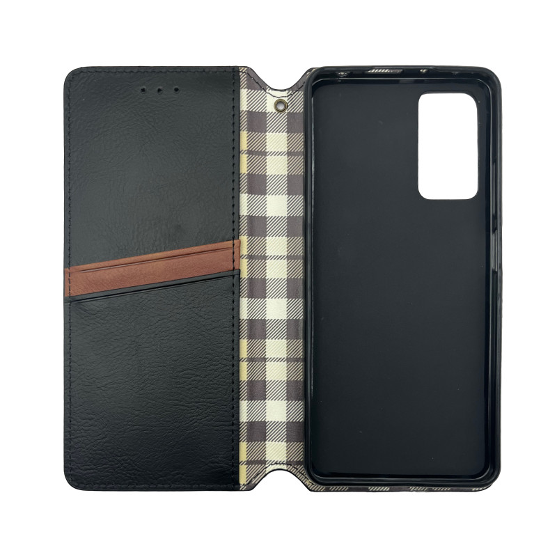 Чехол книжка кожаный Cubic Xiaomi Redmi Note 11 Pro / Note 12 Pro 4G / Poco X4 Pro NFC Черный