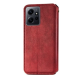 Чехол книжка кожаный Cubic Xiaomi Redmi Note 12 4G Красный