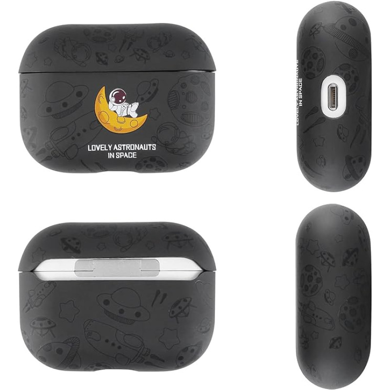 Чохол футляр для навушників AirPods 3Lovely Astronauts black