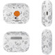 Чехол футляр для наушников AirPods 3 Lovely Astronauts белый