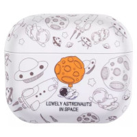 Чохол футляр для навушників AirPods 3 Lovely Astronauts білий