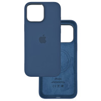 Чохол Silicone Case Original with MagSafe з анімацією iPhone 15 Pro Синій (Storm Blue)