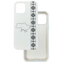 Чохол накладка Silicone Cover Soft Touch Ukraine iPhone 12 Pro Max Вишиванка
