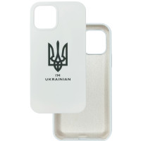 Чохол накладка Silicone Cover Soft Touch Ukraine iPhone 13 / 14 Герб