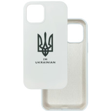 Чехол накладка Silicone Cover Soft Touch Ukraine iPhone 13 / 14 Герб
