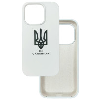 Чохол накладка Silicone Cover Soft Touch Ukraine iPhone 14 Pro Герб