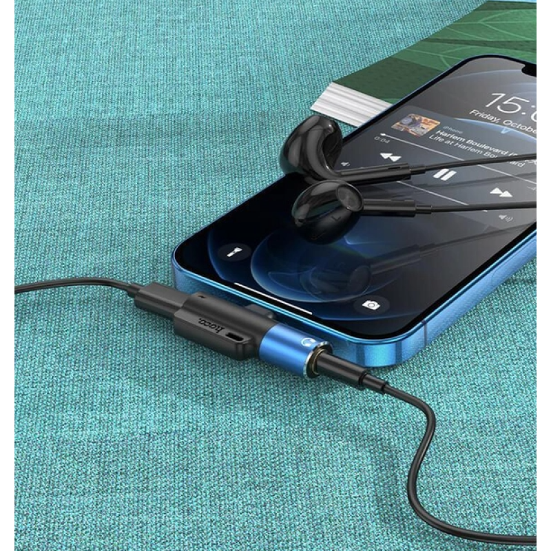 Перехідник HOCO LS32 Lightning-3.5 AUX converter