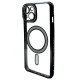 Чехол Diamond With MagSafe c защитными линзами на камеру iPhone 15 черный