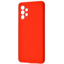 Чехол накладка Silicone Cover Soft Touch ЗК Samsung A32 Красный