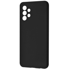 Чехол накладка Silicone Cover Soft Touch ЗК Samsung A32 Черный