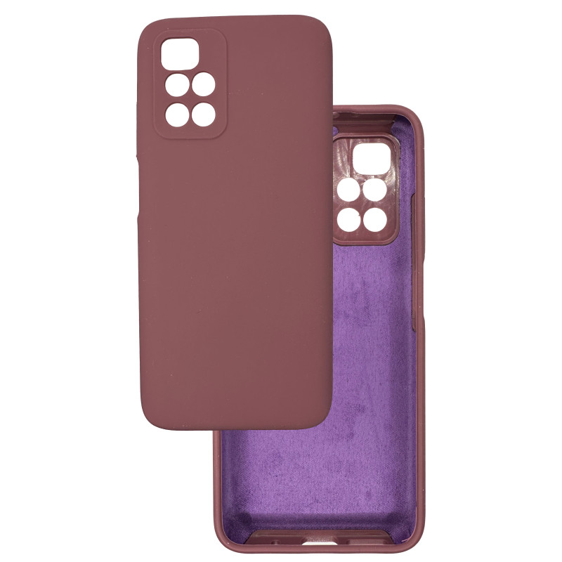 Чохол накладка Silicone Cover Soft Touch ЗК Xiaomi Redmi 10 Бордовий