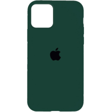 Чехол Silicone Case iPhone 12/Pro 6.1'' темно-зеленый