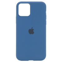 Чехол Silicone Case iPhone 12/Pro 6.1'' синий (Denim blue)