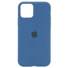 Чехол Silicone Case iPhone 12/Pro 6.1'' синий (Denim blue)