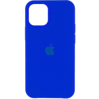 Чехол Silicone Case iPhone 12/Pro 6.1'' синий (Shiny blue)