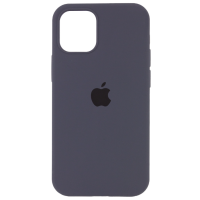 Чехол Silicone Case iPhone 12/Pro 6.1'' серый (dark grey)