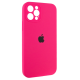 Чехол Silicone Case Camera Protective iPhone 12 Pro Max 6.7'' Розовый (Barbie pink)