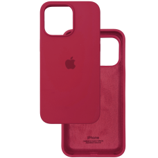 Чехол Silicone Case iPhone 12 Pro Max 6.7'' красный (camelia)