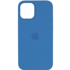 Чехол Silicone Case iPhone 12 Pro Max 6.7'' синий (denim blue)