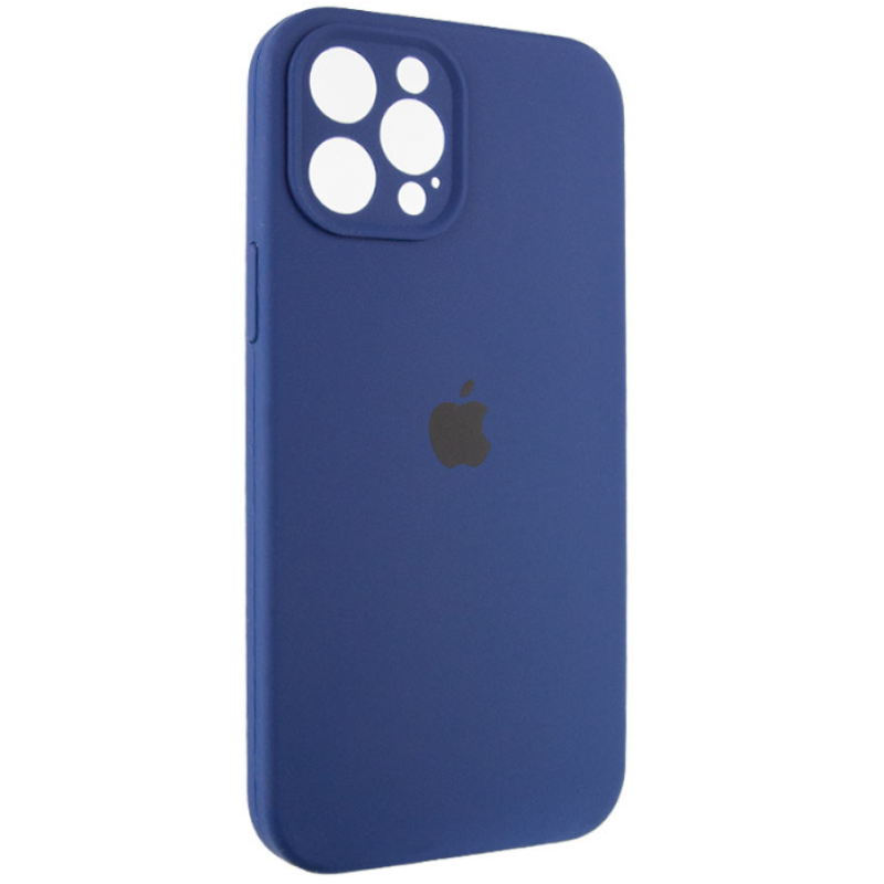 Чехол Silicone Case Camera Protective iPhone 12 Pro Max 6.7'' Синий (Deep navy)
