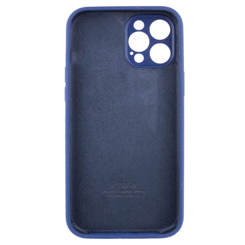 Чехол Silicone Case Camera Protective iPhone 12 Pro Max 6.7'' Синий (Deep navy)