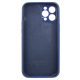 Чехол Silicone Case Camera Protective iPhone 12 Pro Max 6.7'' Синий (Deep navy)