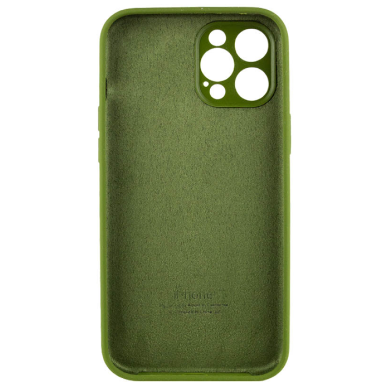 Чохол Silicone Case Camera Protective iPhone 12 Pro Max 6.7'' Зелений (Dark Olive)