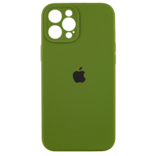 Чехол Silicone Case Camera Protective iPhone 12 Pro Max 6.7'' Зеленый (Dark Olive)