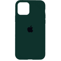 Чехол Silicone Case iPhone 11 Pro Max темно-зеленый