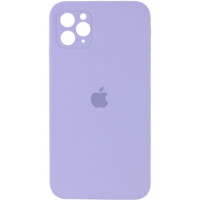 Чохол Silicone Case Square Full+Camera iPhone 11 Pro Max Бузковий