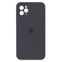 Чохол Silicone Case Square Full+Camera iPhone 11 Pro Max темно-сірий