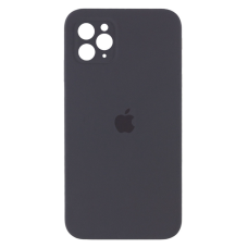 Чехол Silicone Case Square Full+Camera iPhone 11 Pro Max темно-серый