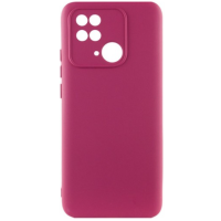 Чохол накладка Silicone Cover Soft Touch ЗК Xiaomi Redmi 10C / Poco C40 Бордовий