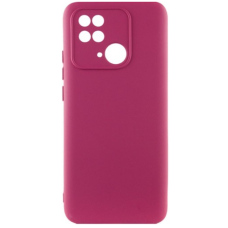 Чехол накладка Silicone Cover Soft Touch ЗК Xiaomi Redmi 10C / Poco C40 Бордовый