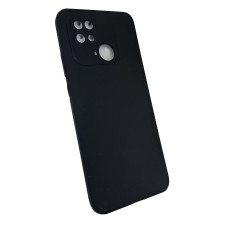 Чехол накладка Silicone Cover Soft Touch ЗК Xiaomi Redmi 10C / Poco C40 Черный